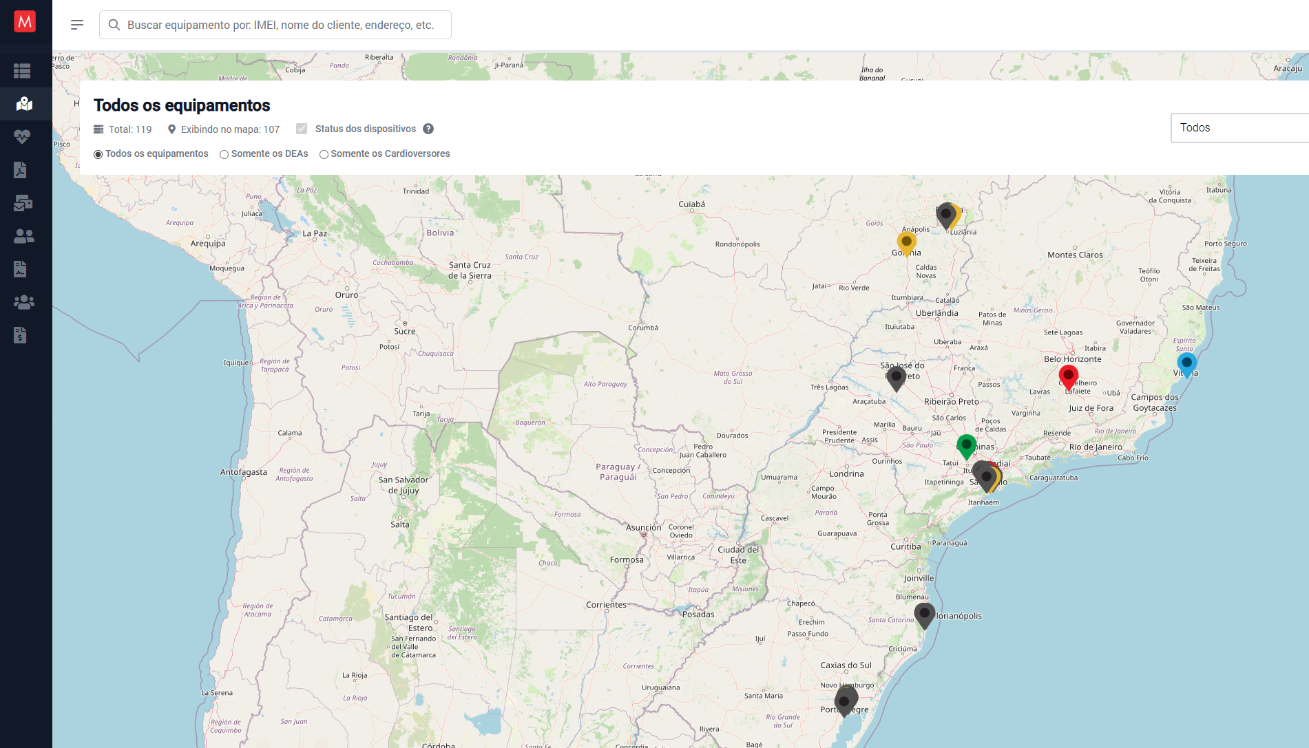 IoT aplicação Web e Mobile